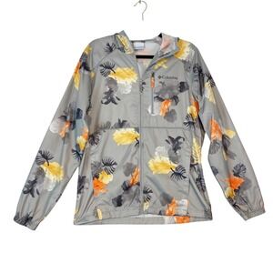 Columbia Men's‎ Flash Forward Windbreaker Jacket SMALL Leaf Floral Lightweight